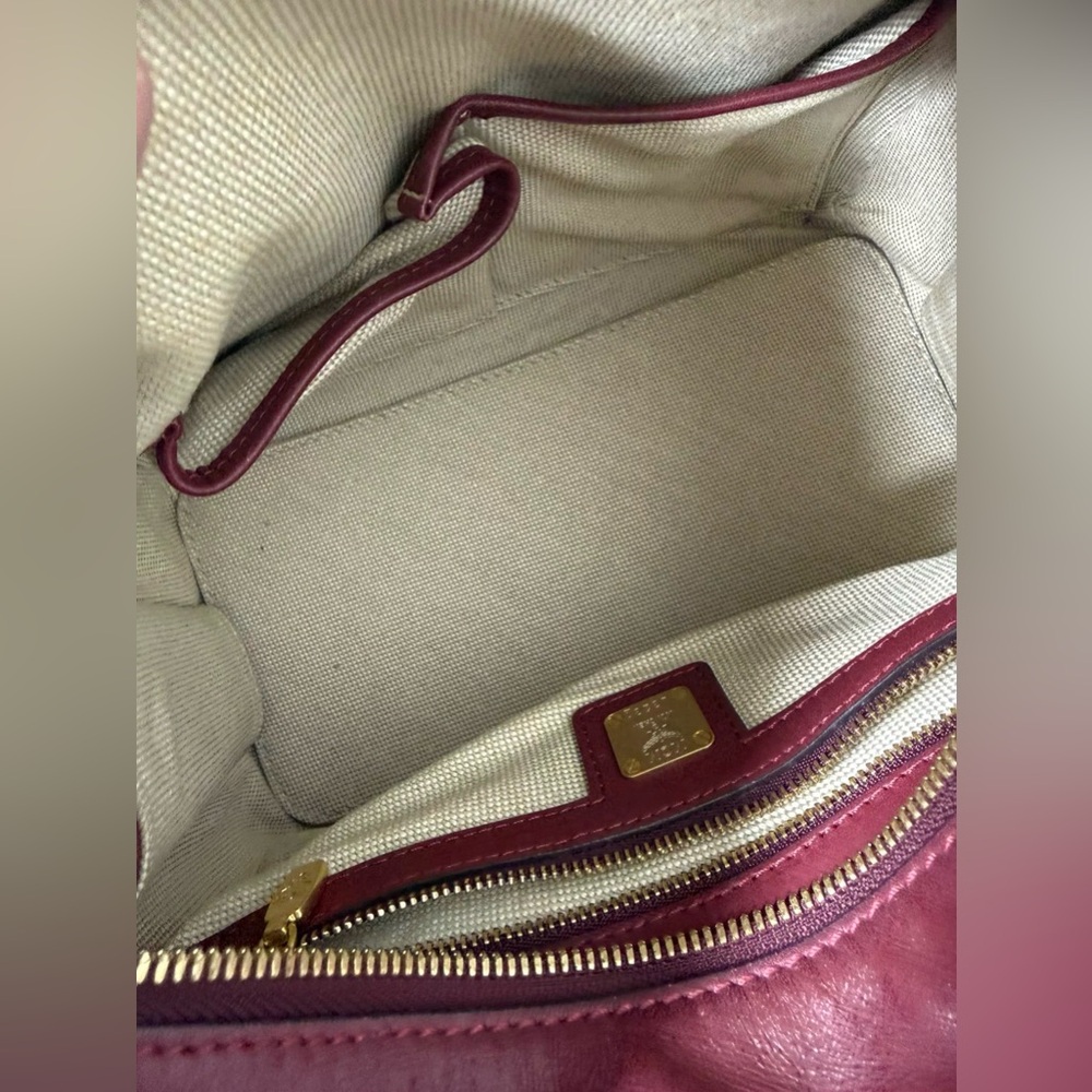 Authentic MCM Leather Bag With Strap - Picture 10 of 13